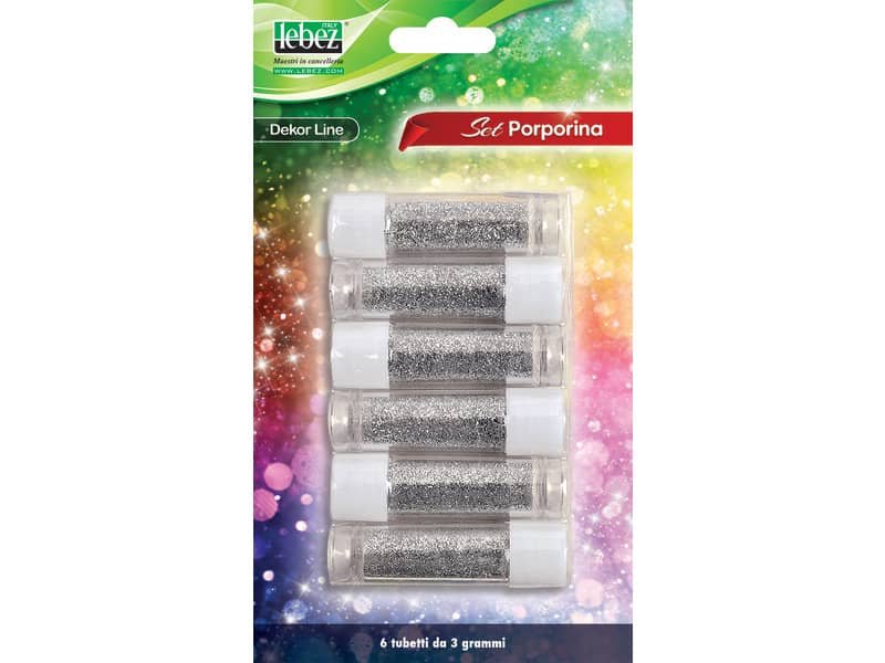 Tubetto di porporina Lebez 3 gr colore argento 5134-AG