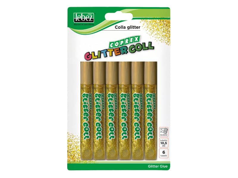 Colla glitter Lebez 10,5 ml colore oro  5131-O