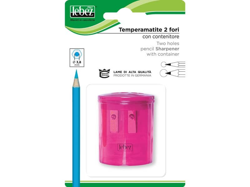 Temperamatite a 2 fori Lebez con serbatoio 2 fori 413B