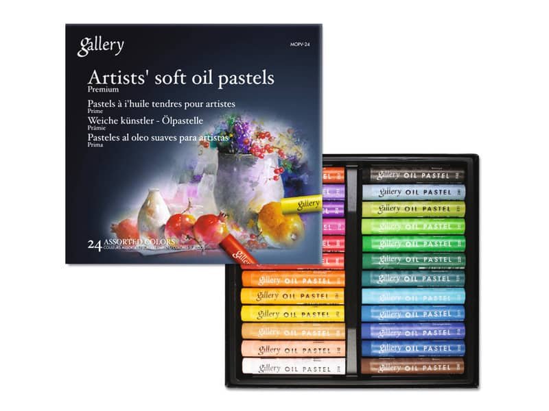 Pastelli a olio tondi per artisti CWR 24 colori assortiti 12762/24
