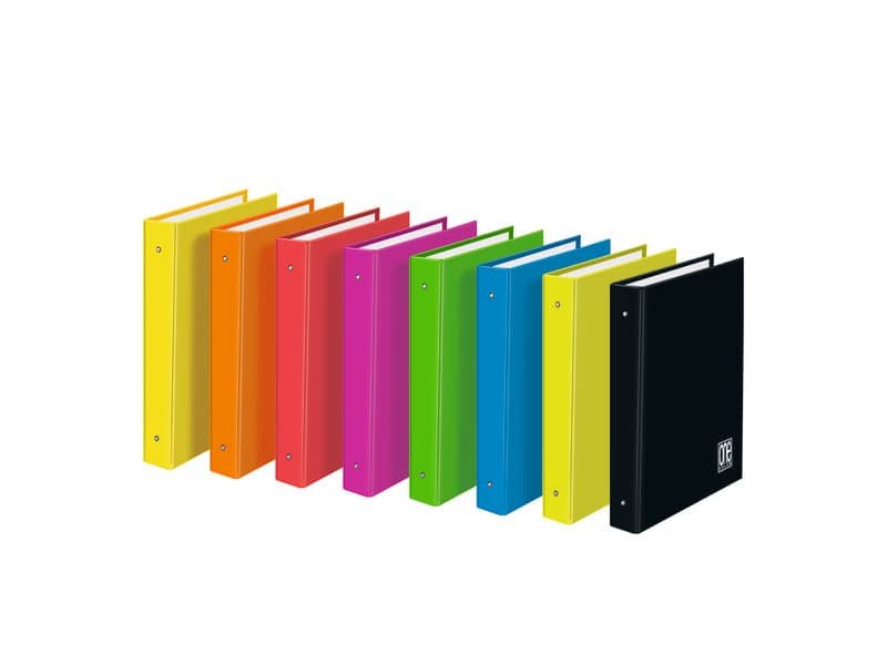 Raccoglitore ad anelli One Color Fluo 4 anelli – conf. 6 colori assortiti A4 7732