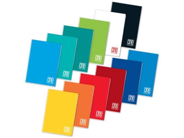 Quaderno One Color A5 - 80 g/m2 - 20+1 ff - 5 mm 1448