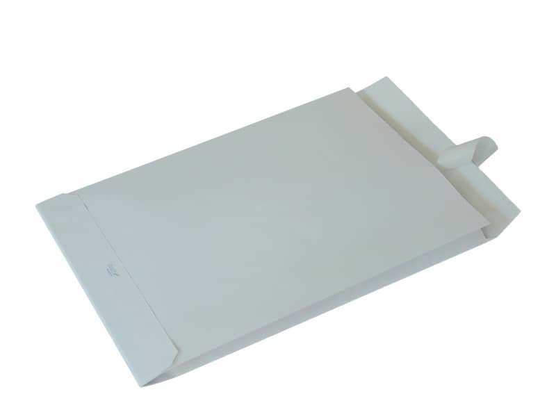 Busta a sacco Blasetti Self con 3 soffietti – bianco – 120 g/m2 – in conf. 250 buste – 230×330 mm – 813