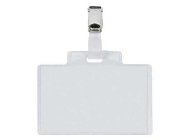 Targa portabadge con clip Sei Rota PASS 3E - formato 9,5x6 cm 318005 CF6