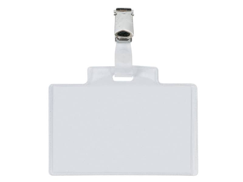 Targa portabadge con clip Sei Rota PASS 3E – formato 9,5×6 cm 318005 CF6
