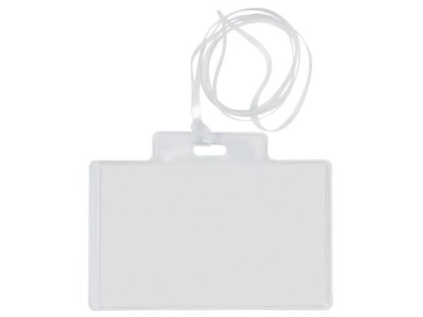 Targa portabadge con cordoncino Sei Rota formato 9,5x6 cm 318006 CF6
