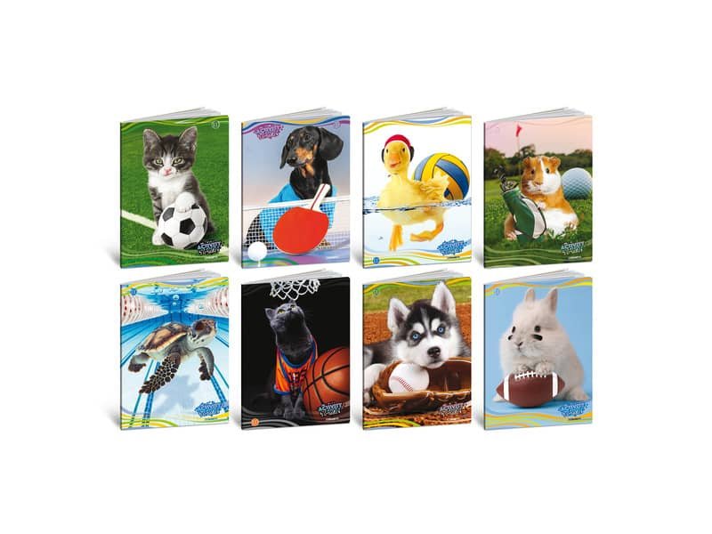 Maxi quaderni Blasetti Cuccioli formato A4  carta 100 g conf. 10 pezzi rigatura 10 mm margine – 8625