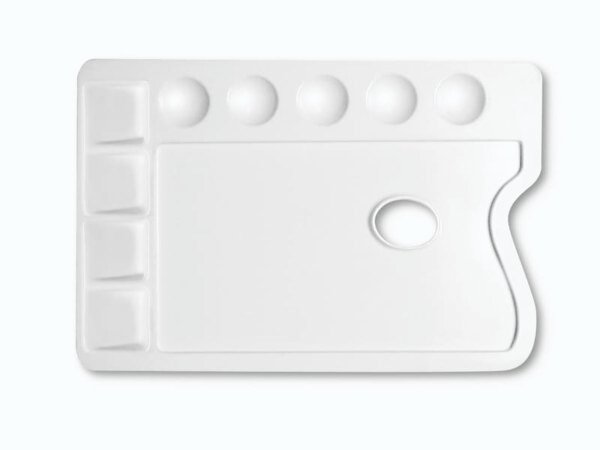 Tavolozza in plastica per pittura CWR rettangolare - formato 25x17 cm 165