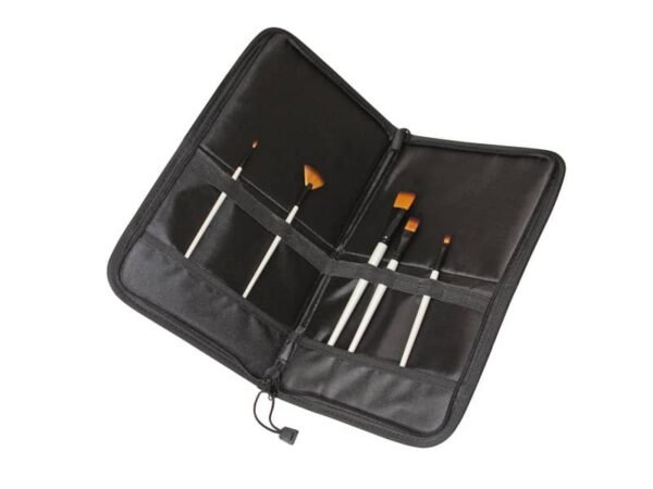 Astuccio in tessuto per pennelli CWR pieghevole 10556