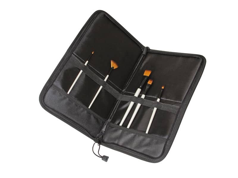 Astuccio in tessuto per pennelli CWR pieghevole 10556