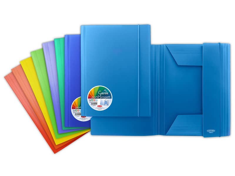 Cartelletta a 3 lembi con elastico Sei Rota GARDA in PP 24 colori assortiti P0000190