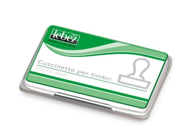 Cuscinetto per timbri Lebez pre-inchiostrato 7x10 cm nero - 1480-N