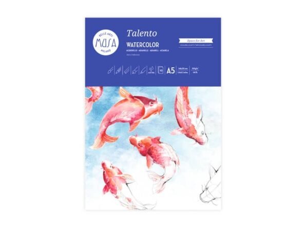 Blocco per acquerello TALENTO CWR 10 ff - 300 gr formato A5 MU131295