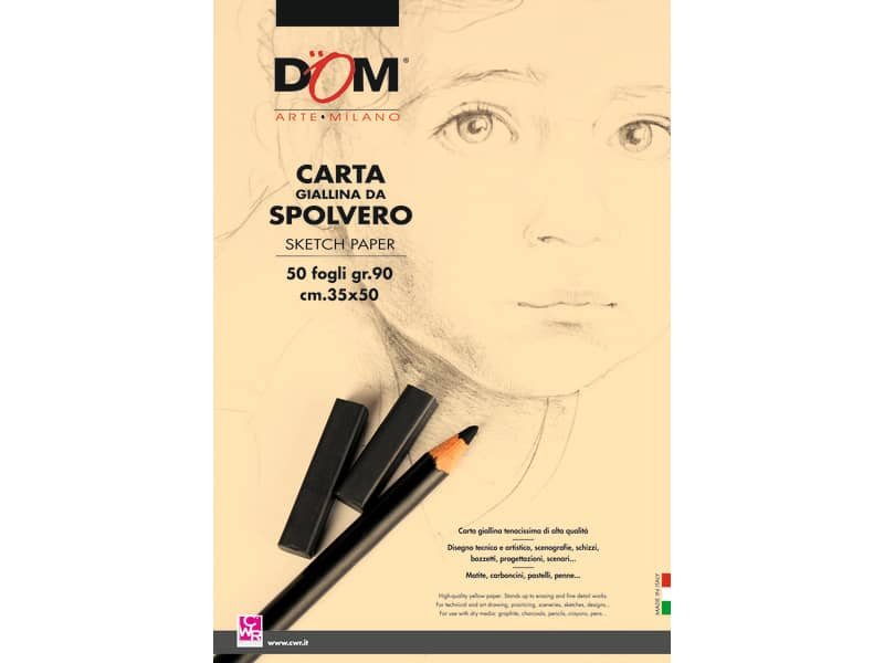 Carta da spolvero CWR giallo tenue 90 gr 35×50 cm 1033_1