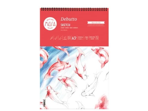 Blocco con spirale DEBUTTO CWR 50ff - 120gr formato A3 MU133393