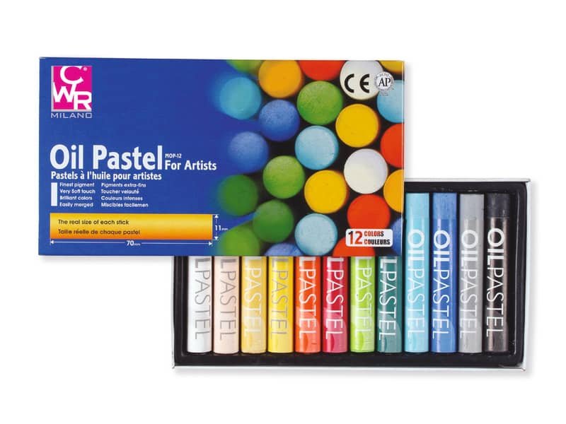 Pastelli ad olio tondi CWR 12 colori assortiti MY/MOP12