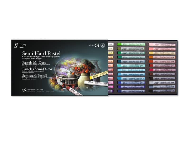 Pastelli impasto medio CWR quadrati 36 colori assortiti MY/MPL-36