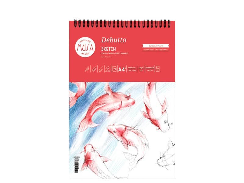 Blocco con spirale DEBUTTO CWR 50ff – 120gr formato A4 MU133394