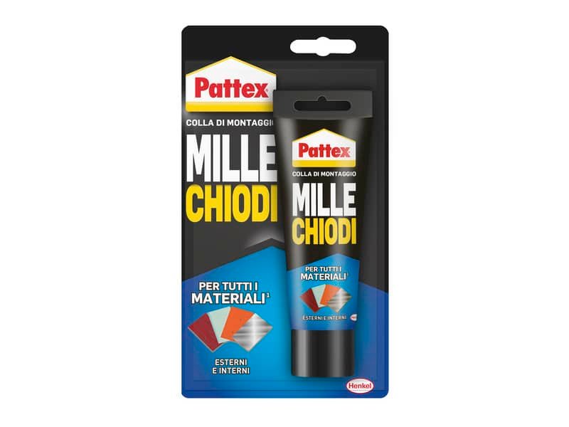 Adesivo di montaggio Pattex Millechiodi 100 g per esterni ed interni – 2716248