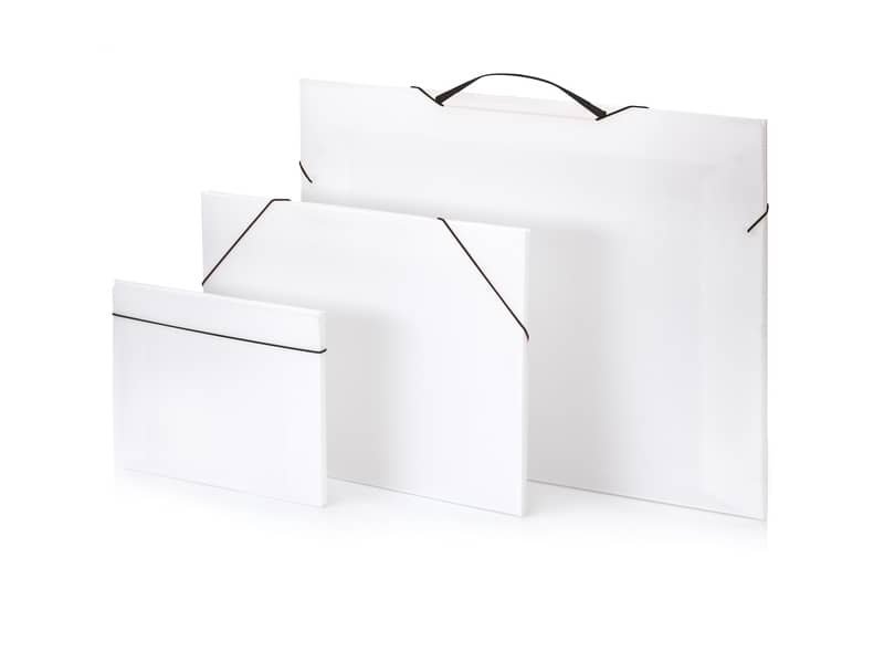 Valigetta polionda Favorit Portfolio in PPL neutro con elastico 72,5×52,5×1 cm – 100501112