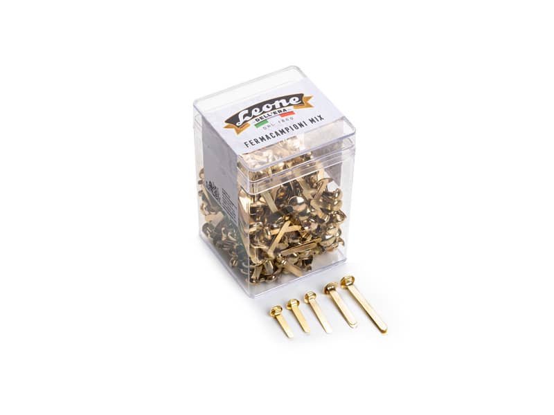 Barattolo fermacampioni ottonati Leone mix 150 g colore dorato FCB150G