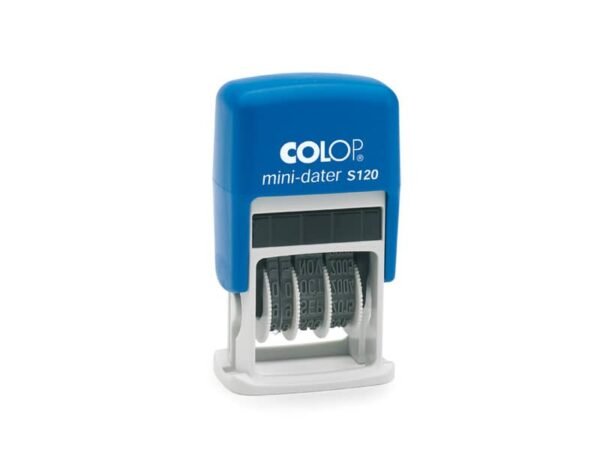 Timbro Colop S120 autoinchiostrante - carattere 4 mm mini datario S 120