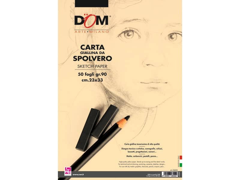 Carta da spolvero CWR giallo tenue 90 gr 23×33 cm 6452-15