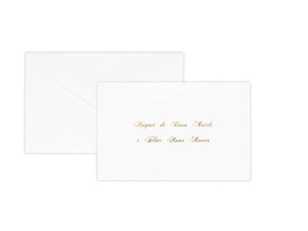 Cartoncino auguri di Natale Rex-Sadoch formato 14x9 cm - bianco 2101
