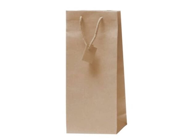 Borsa portabottiglie doppia Decoration in carta kraft avana - 17,5+9xH.39 cm - conf. 10 pz - BCA337NA -13