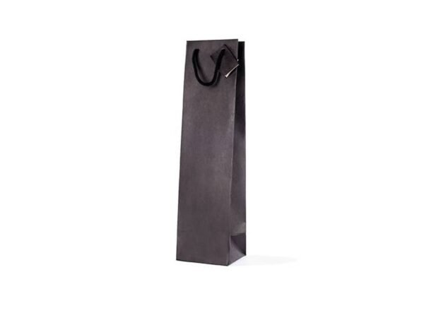 Borsa portabottiglie Decoration in carta kraft nero - 10+9xH.39 cm - conf. 10 pz - BCA334N