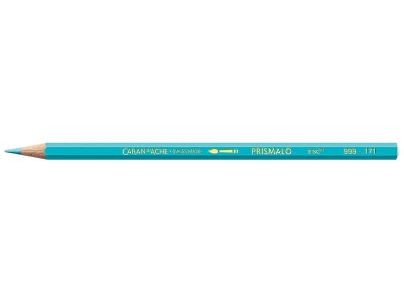 Matite colorate acquerellabili Carand’Ache Prismalo in conf. da 12 pz blu turchese – 999171