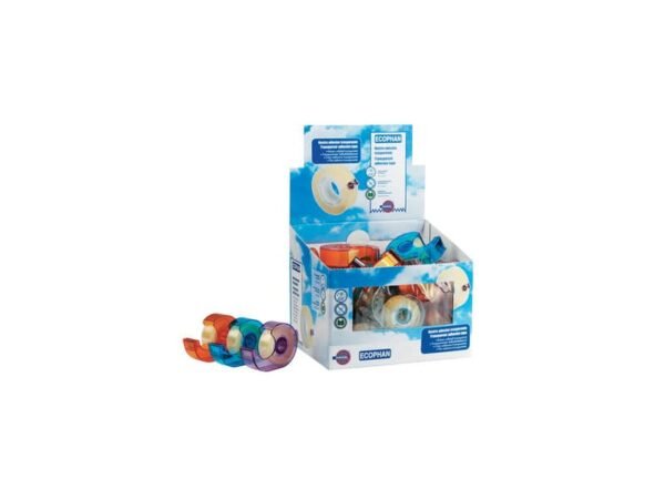 Espositore 34 pezzi nastro adesivo ECOPHAN Eurocel formato 19x25 cm - con dispenser - 001418208