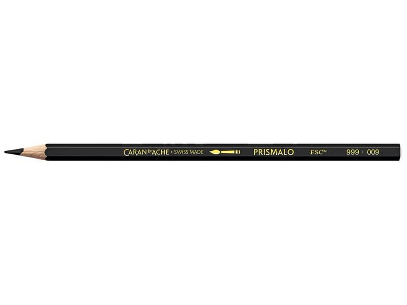 Matite colorate acquerellabili Carand’Ache Prismalo in conf. da 12 pz nero – 999009