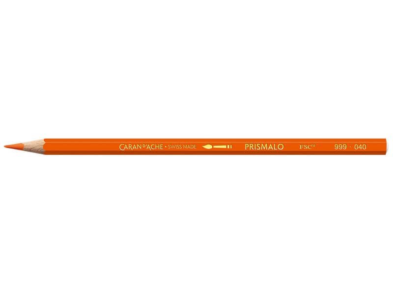 Matite colorate acquerellabili Carand’Ache Prismalo in conf. da 3 pz rosso giallo – 999040