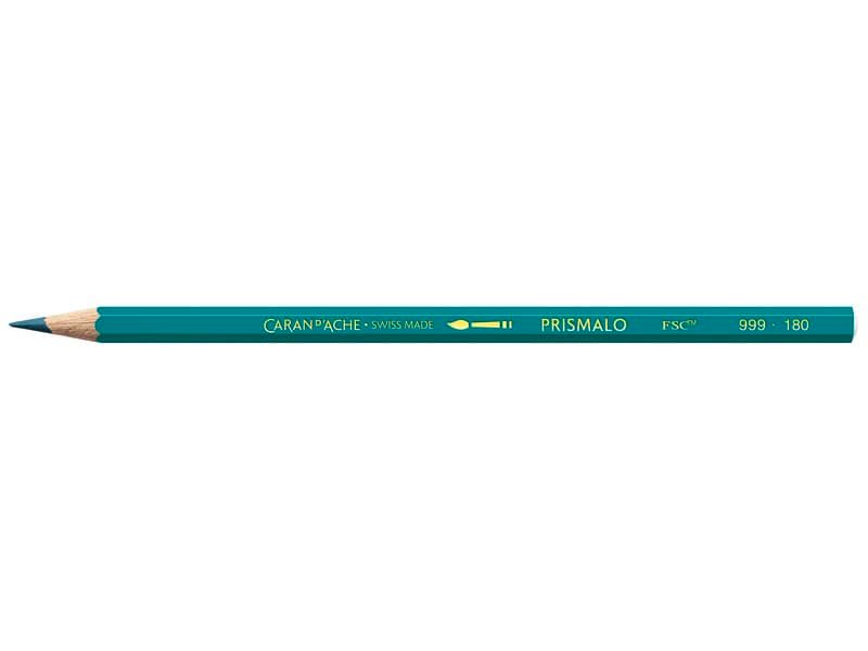 Matite colorate acquerellabili Carand’Ache Prismalo in conf. da 12 pz verde malachite – 999180