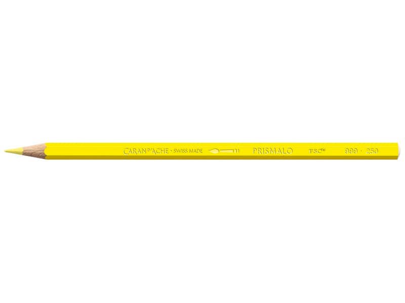 Matite colorate acquerellabili Carand’Ache Prismalo in conf. da 3 pz giallo canarino – 999250