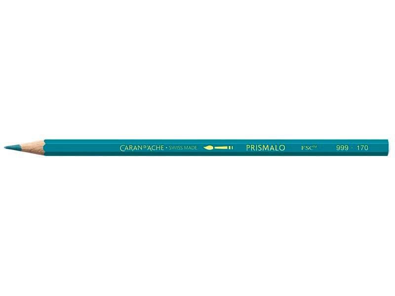 Matite colorate acquerellabili Carand’Ache Prismalo in conf. da 3 pz azzurro cyan – 999170
