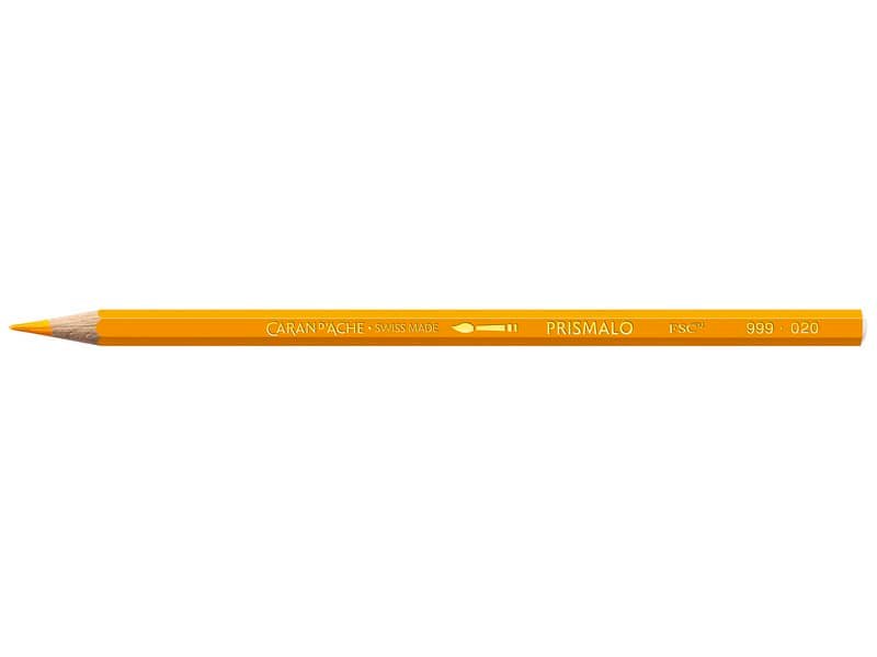 Matite colorate acquerellabili Carand’Ache Prismalo in conf. da 3 pz giallo oro – 999020