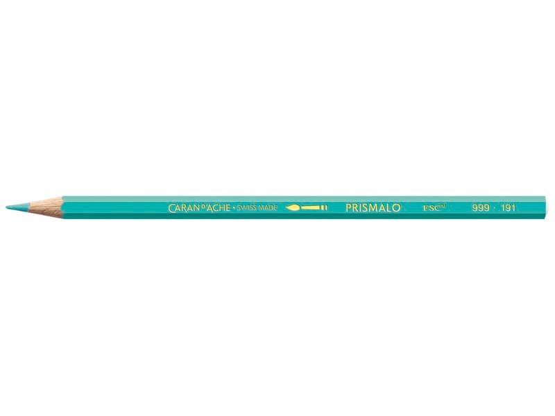 Matite colorate acquerellabili Carand’Ache Prismalo in conf. da 3 pz verde tuchese – 999191