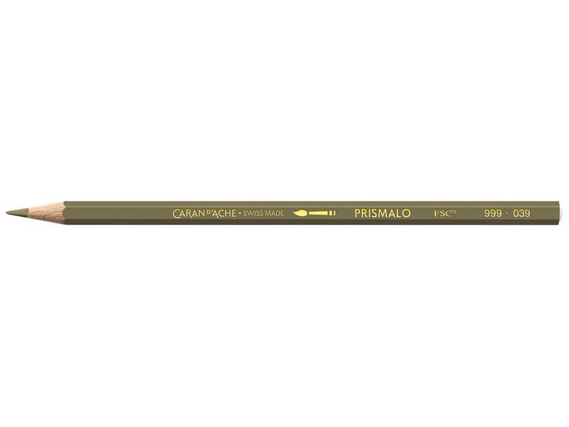 Matite colorate acquerellabili Carand’Ache Prismalo in conf. da 3 pz oliva bruna – 999039