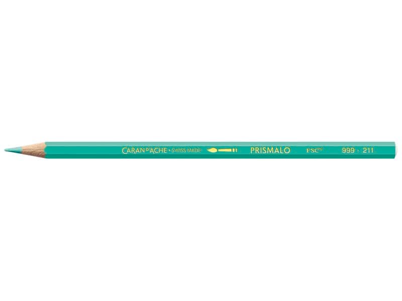 Matite colorate acquerellabili Carand’Ache Prismalo in conf. da 12 pz giada – 999211