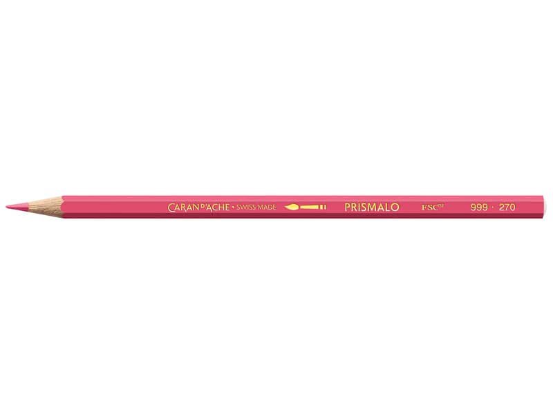 Matite colorate acquerellabili Carand’Ache Prismalo in conf. da 3 pz rosso lampone – 999270