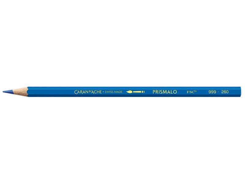 Matite colorate acquerellabili Carand’Ache Prismalo in conf. da 12 pz blu – 999260