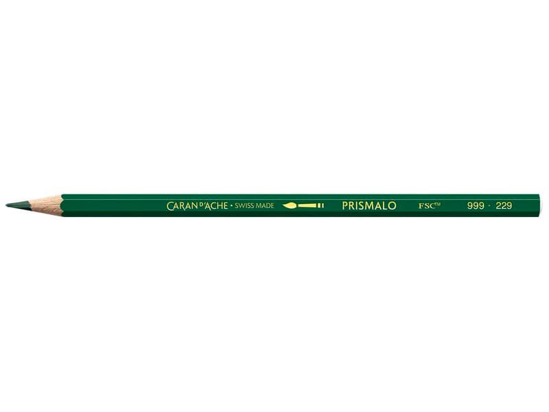 Matite colorate acquerellabili Carand’Ache Prismalo in conf. da 12 pz verde scuro – 999229