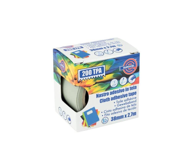 Nastro adesivo telato Eurocel formato 38×2,7 mt- colore grigio 16514314