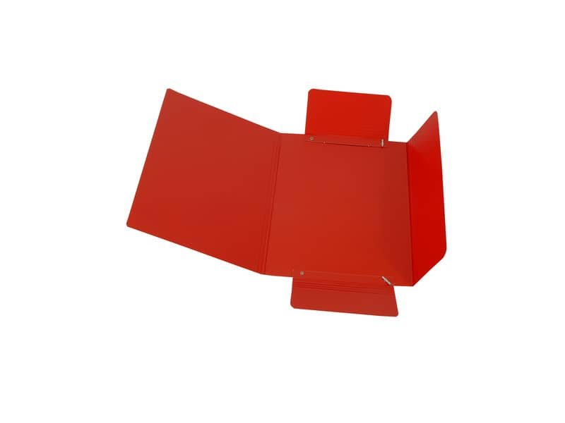 Cartella a tre lembi con elastico Cartotecnica del Garda 17×25 cm colore rosso – CG0040LBXXXAE02
