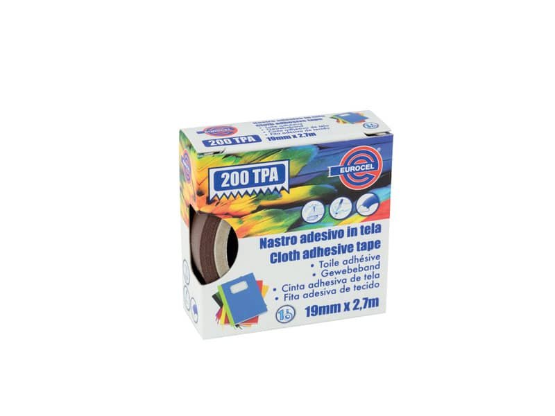 Nastro adesivo telato Eurocel formato 19×2,7 mt- colore marrone 16114194