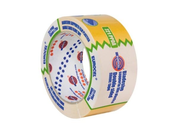 Nastro biadesivo con supporto plastico Eurocel formato 50x25 mt 44024356