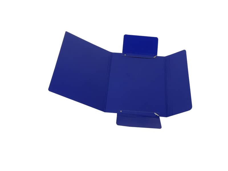 Cartella in presspan a tre lembi Cartotecnica del Garda colore blu CG0032PBXXXAE01