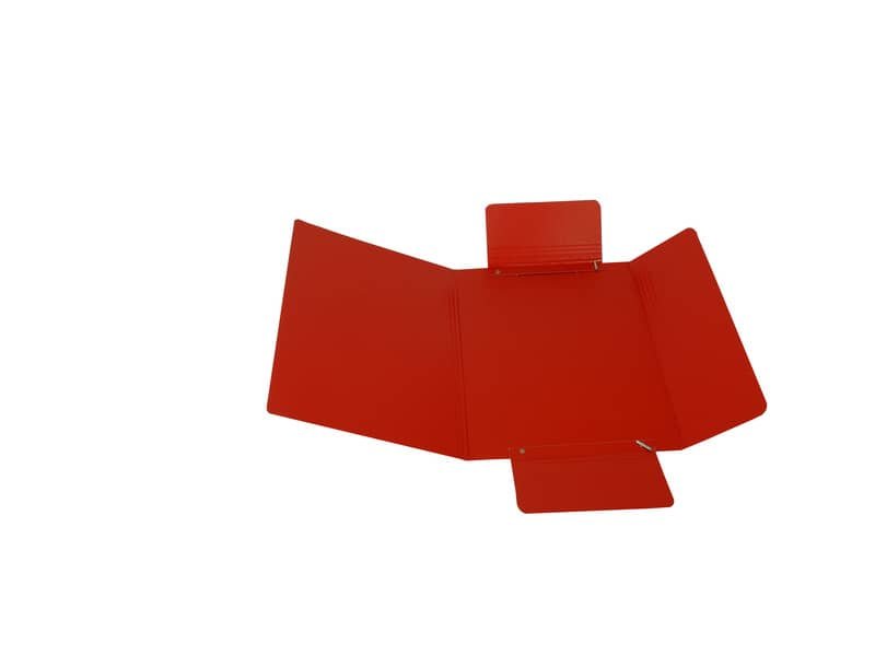Cartella in presspan a tre lembi Cartotecnica del Garda colore rosso CG0032PBXXXAE02